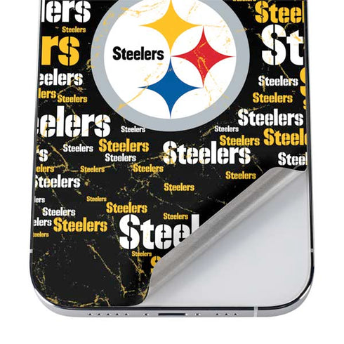 NFL Pittsburgh Steelers Black Blast iPhone 12 Pro Max Skin